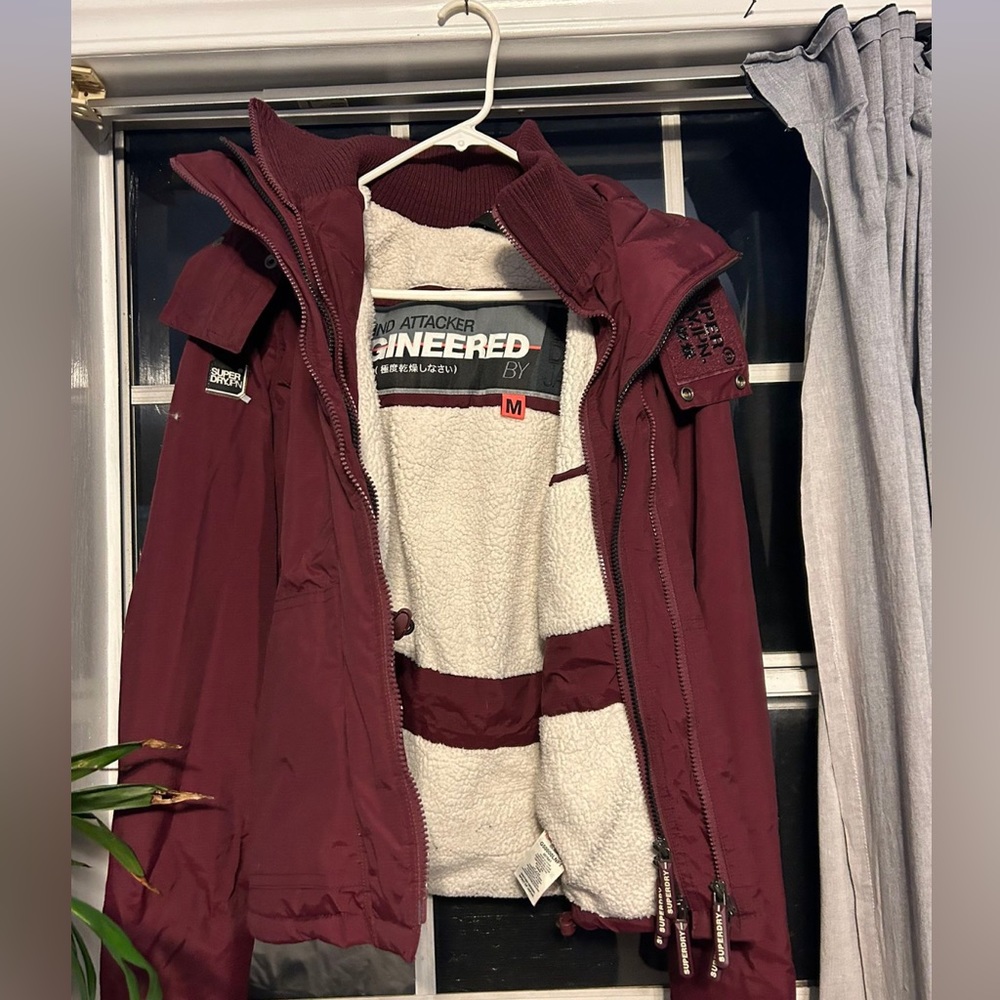SuperDry Wind Attacker Burgundy Size M Women’s